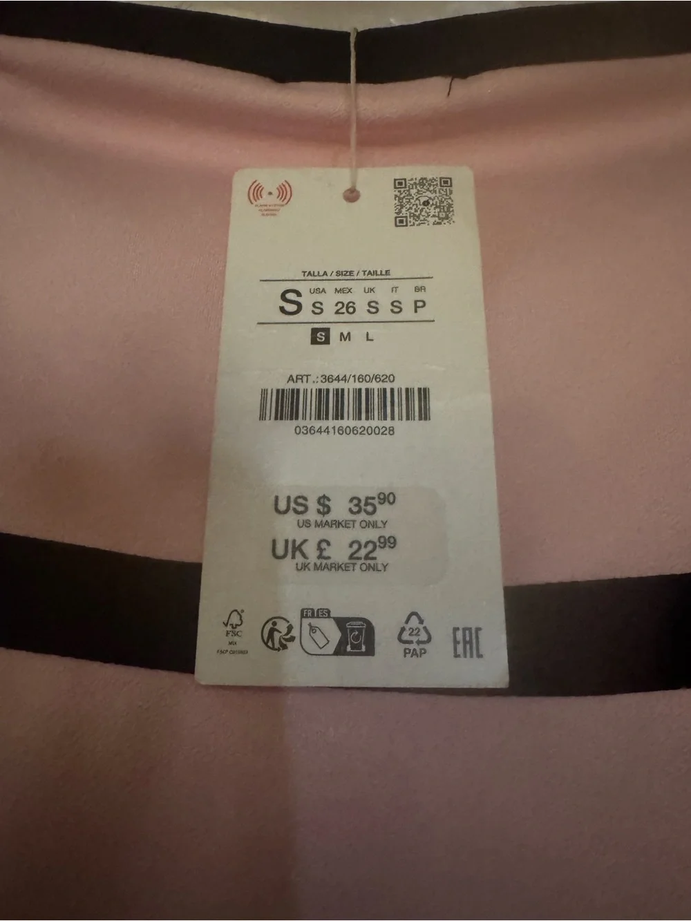 Zara Tie-Up Opening Off-Shoulder Crop Top - Picture 5 of 11